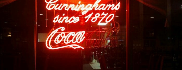 Cunningham's is one of สถานที่ที่บันทึกไว้ของ Diane.