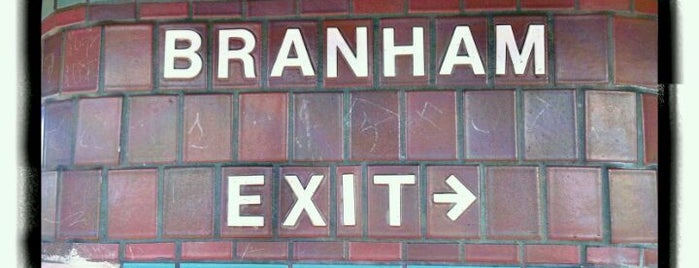 VTA Branham Light Rail Station is one of Lightrail System 901.