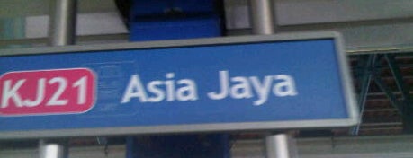 RapidKL Asia Jaya (KJ21) LRT Station is one of RapidKL Rail.