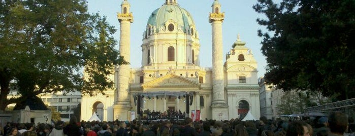 Karlsplatz is one of Vienna, Austria - The heart of Europe - #4sqCities.