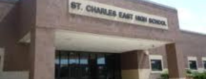 St. Charles East High School is one of Tempat yang Disukai Mike.