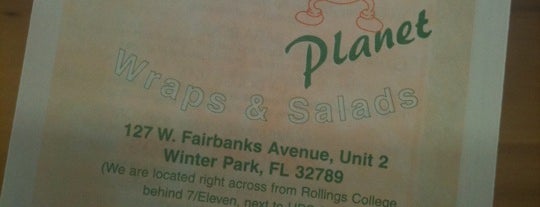 Wrap Planet is one of Vegetarian Friendly Food in Orlando.