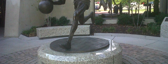 Jerry West Statue is one of Mountaineer Traditions.