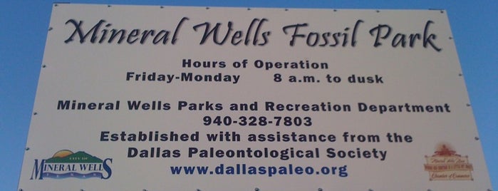 Mineral Wells Fossil Park is one of The Daytripper's Mineral Wells.