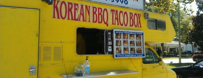 Korean Bbq Taco Box 2 is one of Food trucks in Orlando, fl.
