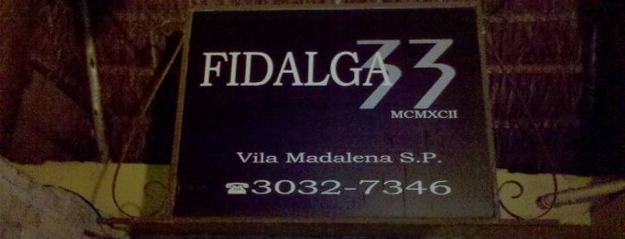 Fidalga 33 - Música e Bar is one of Rock Bares em São Paulo.