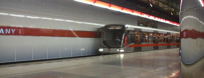 Metro =C= Letňany is one of Prague metro C red line.