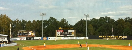 Pete Taylor Baseball Park is one of Athletics @ Southern Miss.