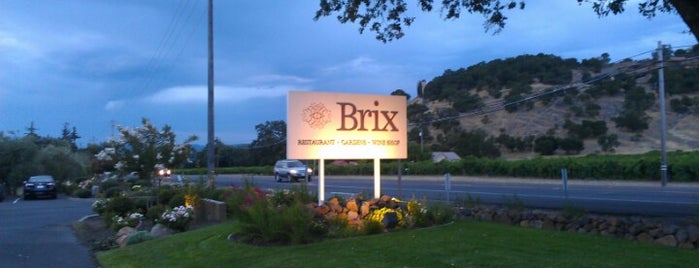 Brix Restaurant and Gardens is one of Napa Valley Restaurants.