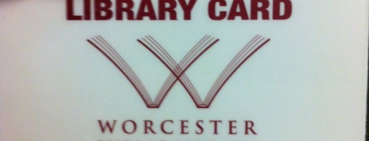 Worcester Public Library is one of WOOCard Venues.
