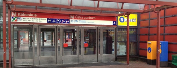 Metro Itäkeskus is one of Klo 20 tyhjennettävät postilaatikot.