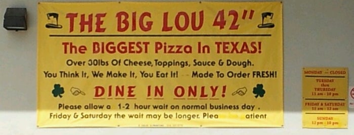 Big Lou's Pizza is one of สถานที่ที่บันทึกไว้ของ Neville.