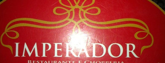 Imperador Restaurante e Chopperia is one of Tempat yang Disukai Sergio.