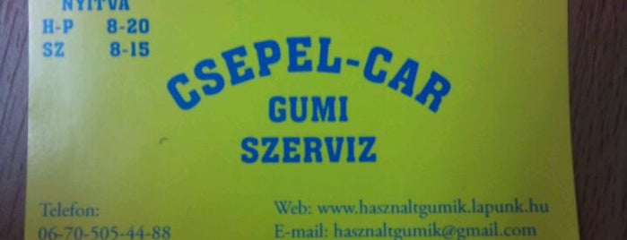 Csepel-Car Gumi Szerviz is one of Badge ¤ Fixer Upper.