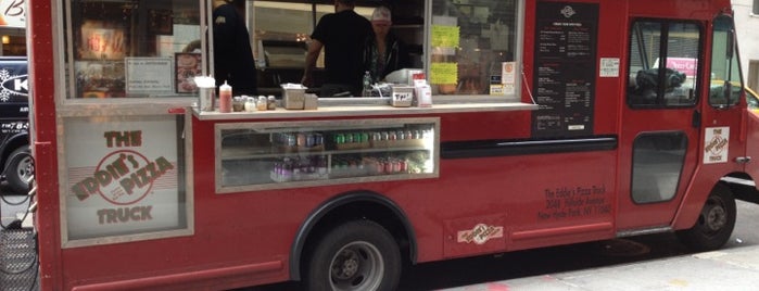 The Eddie's Pizza Truck is one of NYC Food on Wheels.