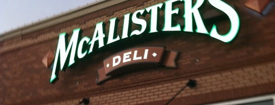 McAlister's Deli is one of สถานที่ที่ Amy ถูกใจ.