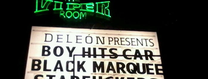 The Viper Room is one of LA's Best Small Concert Venue's.