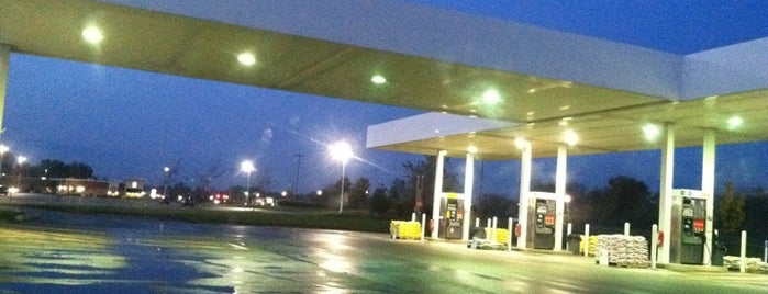 Meijer Gas Station is one of where i go.