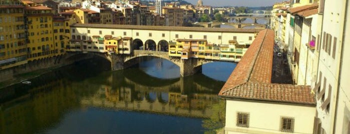 Ponte Vecchio is one of Florence/Firence.