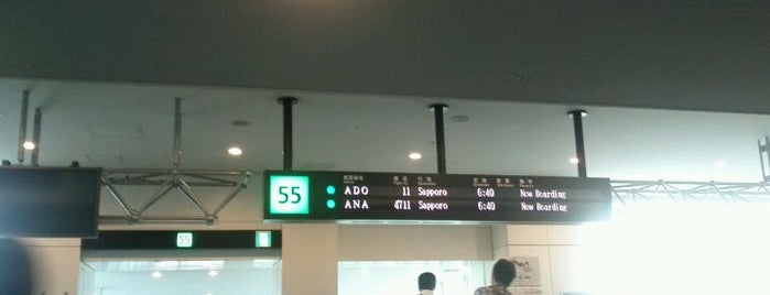 Gate 55 is one of 羽田空港ゲート/搭乗口.