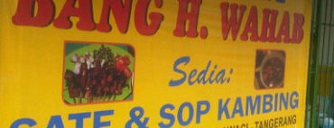 Sate & Sop Kambing Bang Wahab is one of Jakarta Culinary.