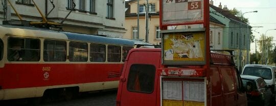 Ke Stírce (tram) is one of Tramvajové zastávky v Praze (díl první).