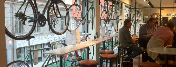 Bianchi Café & Cycles is one of Scandinavia.