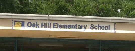 Oak Hill Elementary School is one of morning routine.