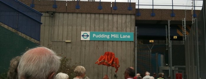 Pudding Mill Lane DLR Station is one of The DLR.