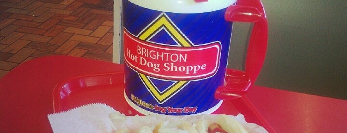 Brighton Hot Dog Shoppe is one of Hot dogs!!!.