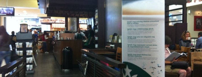 Starbucks is one of Free WIFI Budapest.