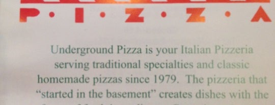 Underground Pizza is one of Pizza.