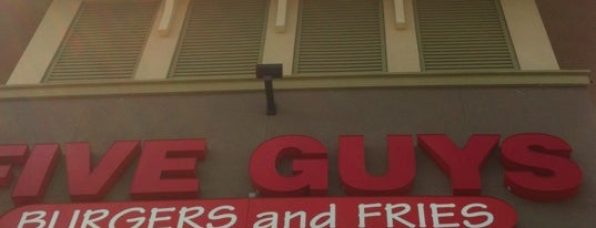 Five Guys is one of Gluten Free.