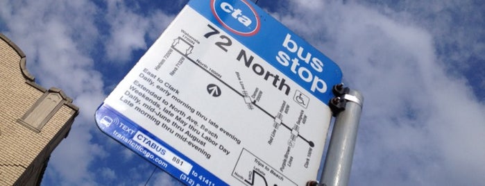 CTA Bus 72 is one of Tempat yang Disukai Steve ‘Pudgy’.