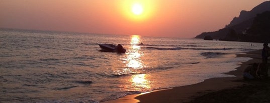 Glyfada Beach is one of Corfu.