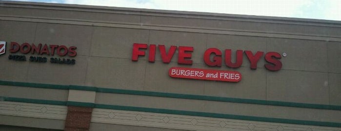 Five Guys is one of Indianapolis's Best Burgers - 2012.