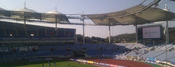 仁川文鶴競技場 is one of Korea National League(soccer) Stadiums.