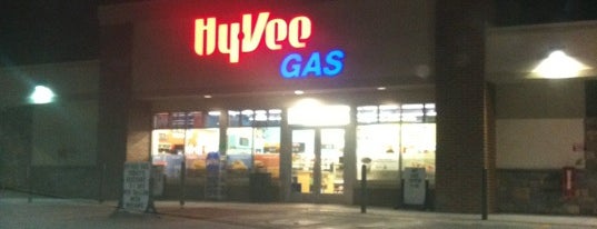 Hy-Vee Gas is one of places.