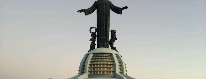 Cerro del Cubilete is one of Guanajuato, Mx.