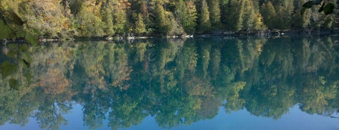 Green Lakes State Park is one of CNY Fall Favorites.