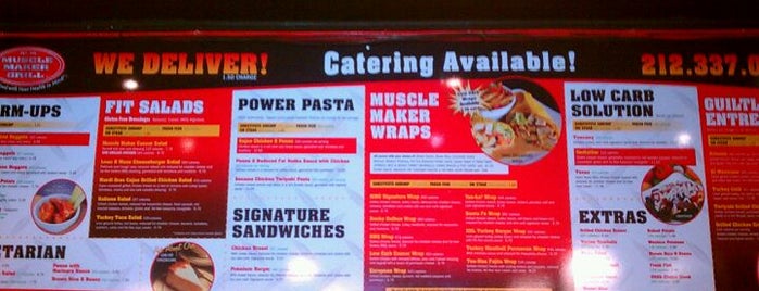 Muscle Maker Grill is one of Go Broke and Get FIT NYC!.