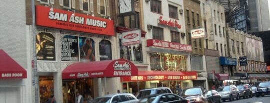 Sam Ash Music is one of NYC.