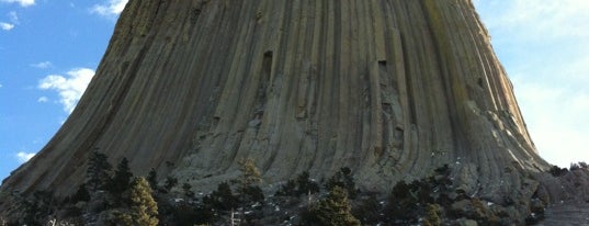Devils Tower National Monument is one of The Black Hills.