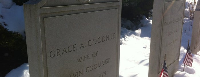 President Calvin Coolidge Grave, Plymouth Notch Cemetery is one of Final Resting Places of the U.S. Presidents.