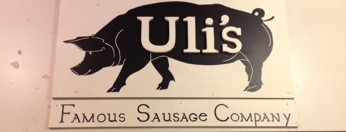 Uli's Famous Sausage is one of Don't Be Meatless in Seattle.