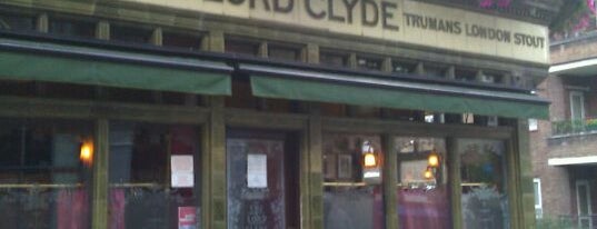 The Lord Clyde is one of London drinking.