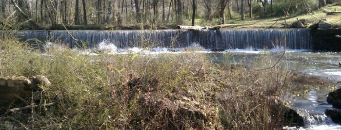 The BiG Waterfall @ The End Of The Montevallo Walking Trail is one of ODDiTiES.