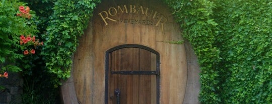 Rombauer Vineyards is one of Napa/Sonoma.