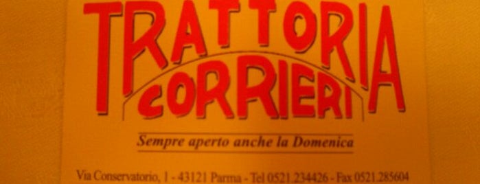 Trattoria Corrieri is one of Parma ristoranti.