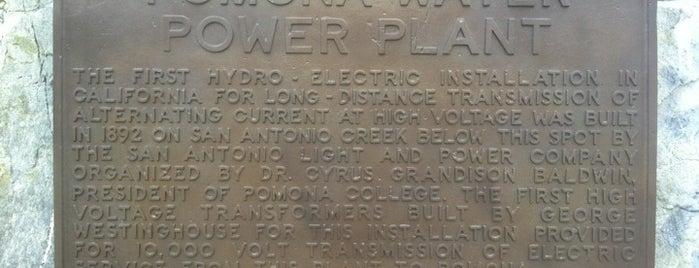 Historical Landmark No. 514: Pomona Water Power Plant is one of C : понравившиеся места.
